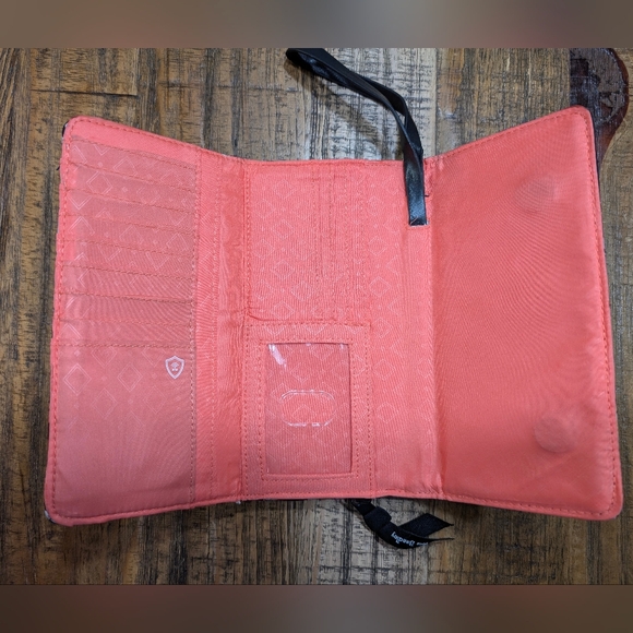 Vera Bradley Tangerine Twist Trifold Wallet - Picture 5 of 9